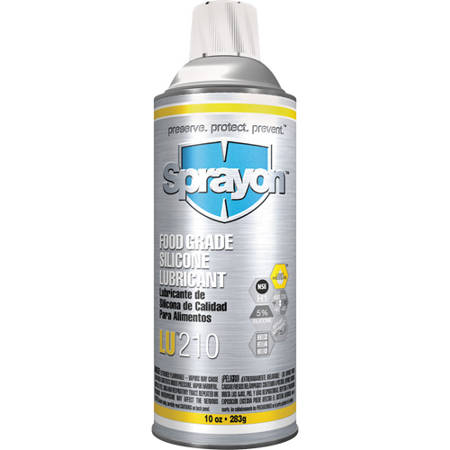 Lubrifiant &agrave; la silicone de cat&eacute;gorie alimentaire LU210, Canette a&eacute;rosol Stor-it Systems