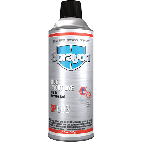 Fluide de marquage bleu SP603, Bleu, Canette Stor-it Systems