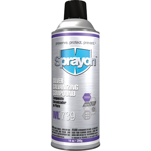 WL739 Silver Galvanizing Compound, Aerosol Can Stor-it Systems