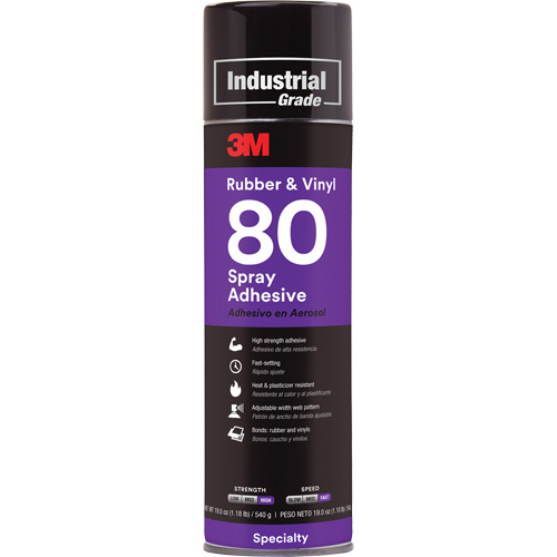 Rubber & Vinyl Spray Adhesive, Yellow, Aerosol Can Stor-it Systems