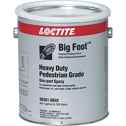 Rev&ecirc;tement antid&eacute;rapant robuste pour plancher Big Foot de calibre pi&eacute;ton, 1 gal., &eacute;poxy, Gris Stor-it Systems