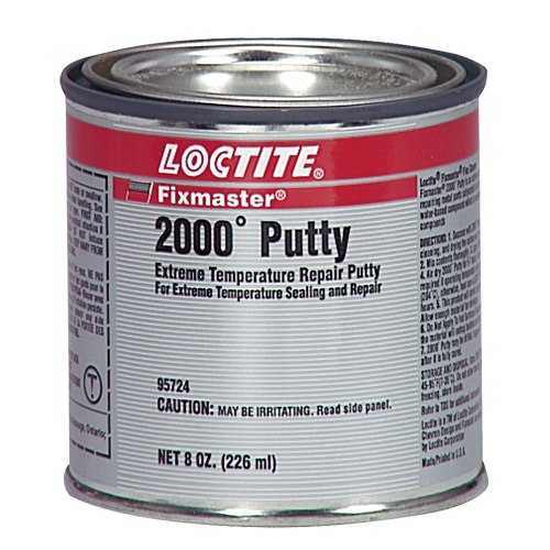 Fixmaster&reg; 2000° Putty, 8 oz., Cartridge, Silver Stor-it Systems
