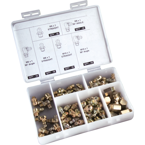 Jeu de raccords graisseurs, 80 mcx Stor-it Systems