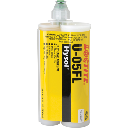 Adh&eacute;sif ur&eacute;thane Hysol U-05FL, Deux composants, Cartouche double, 622 g, Blanc cass&eacute; Stor-it Systems
