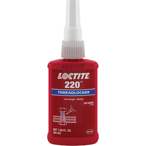 Threadlocker 220 , Blue, Medium, 50 ml, Bottle Stor-it Systems