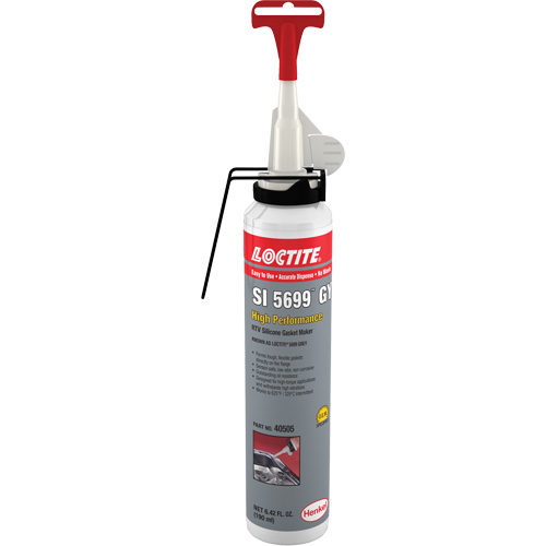 Compos&eacute; &agrave; joints de silicone 5699 RTV, Tube, Gris Stor-it Systems