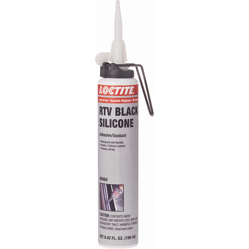 Scellant adh&eacute;sif &agrave; la silicone Superflex RTV, Cartouche, Noir Stor-it Systems