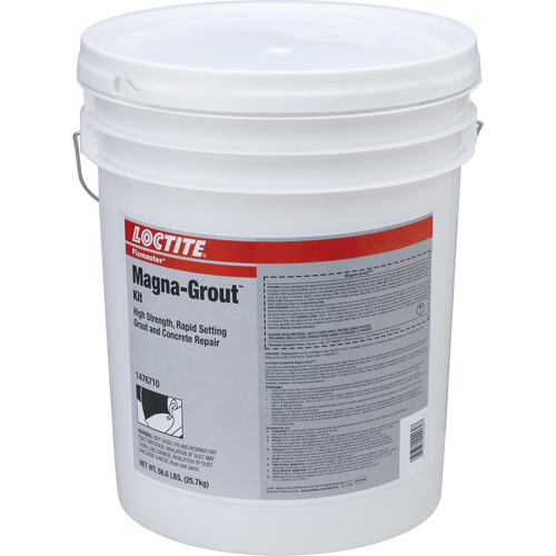 Produit de r&eacute;paration du b&eacute;ton Magna-Grout Fixmaster, Seau Stor-it Systems