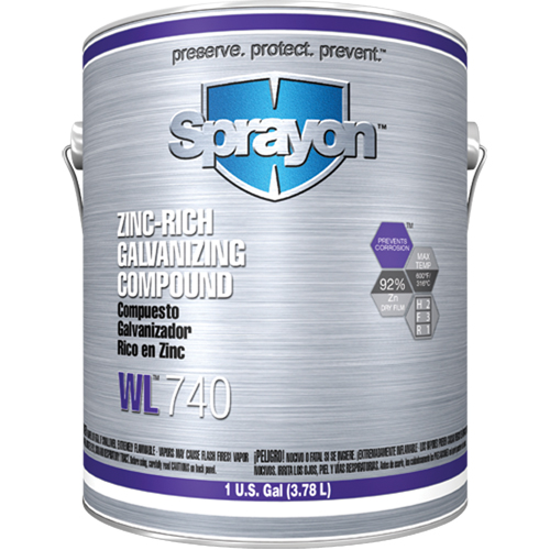 WL740 Zinc-Rich Galvanizing Compound, Gallon Stor-it Systems