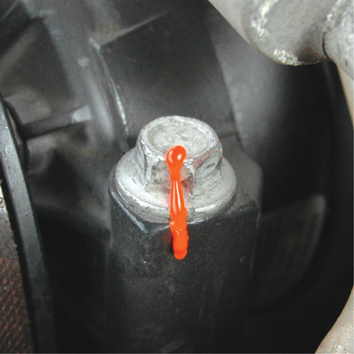 P&acirc;te indicatrice inviolable Cross-Check Torque Seal, 1 liq. oz., Tube, Orange Stor-it Systems