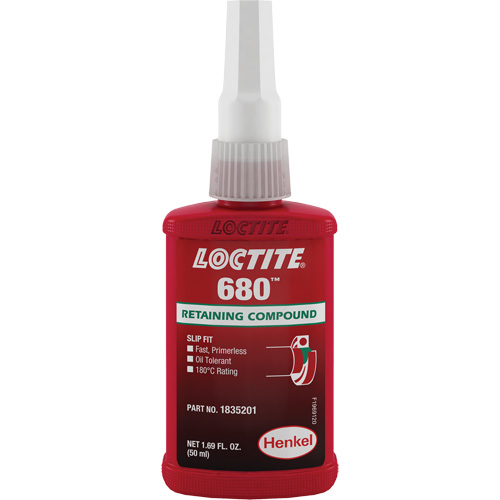 680 High-Strength/Low-Viscosity Retaining Compound, 50 ml, Bottle, Green Stor-it Systems