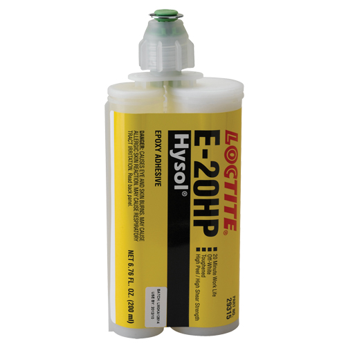 Adh&eacute;sifs structuraux &agrave; s&eacute;chage rapide E-20P, 200 ml, Cartouche double, Deux composants, Blanc Stor-it Systems