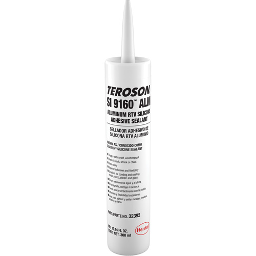 Scellant &agrave; la silicone Teroson SI 9160, Cartouche, Aluminium Stor-it Systems