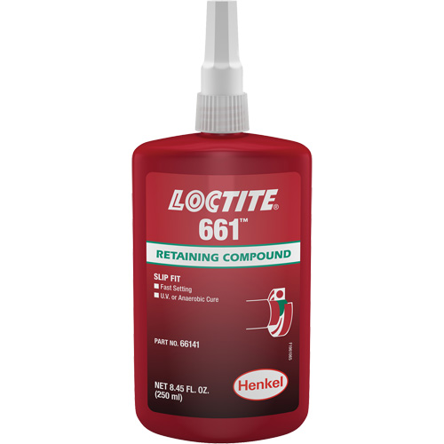 Loctite&reg; 661 Retaining Compound, 250 ml, Bottle, Yellow Stor-it Systems