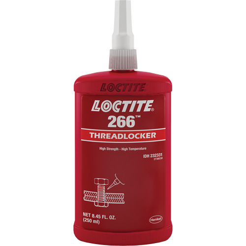 266 Threadlocker, Red, High, 250 ml, Bottle Stor-it Systems