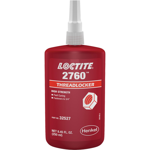 2760 Threadlocker, Red, High, 250 ml, Bottle Stor-it Systems