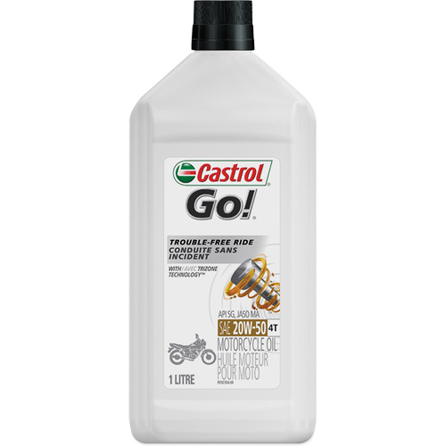 Huile pour motocyclette Grand Prix 4T 20W50, 1 L, Bouteille Stor-it Systems