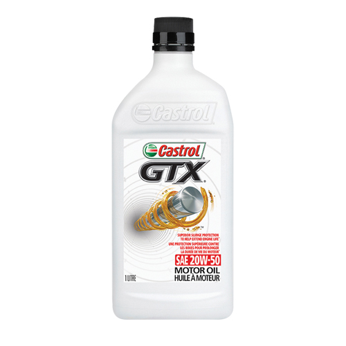 Huile &agrave; moteur 20W50 GTX, 1 L, Bouteille Stor-it Systems