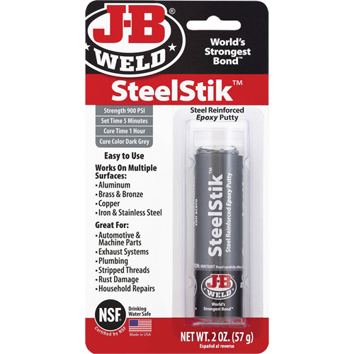 Colle &eacute;poxyde SteelStik, 2 oz, B&acirc;ton, Gris Stor-it Systems