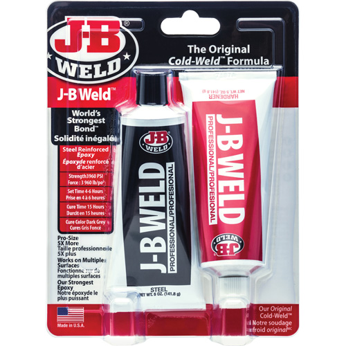 Colle &eacute;poxyde J-B Weld, Deux composants, Tube, 10 oz, Gris Stor-it Systems