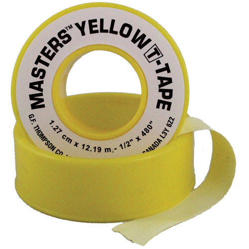Ruban T, 260" lo x 1/2" la, Jaune Stor-it Systems