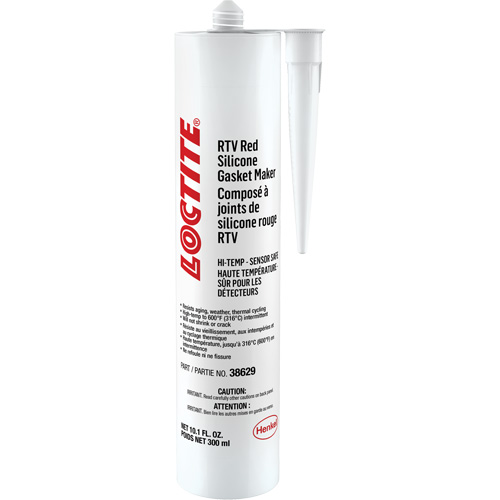 Scellant au silicone haute temp&eacute;rature RTV 596, Cartouche, Rouge Stor-it Systems