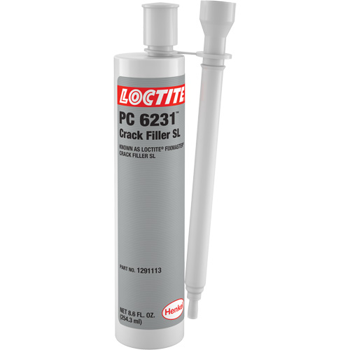 Bouche-fentes SL Loctite Fixmaster, 8,6 oz liq., Cartouche double, Gris Stor-it Systems
