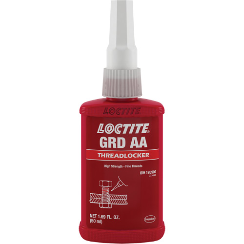 Letter Grade AA Wicking Grade Threadlocker, Green, High, 50 ml, Bottle Stor-it Systems