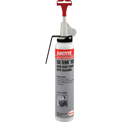 Adh&eacute;sif mastic d'&eacute;tanch&eacute;it&eacute; &agrave; base de silicone r&eacute;sistant aux variations de temp&eacute;rature &eacute;lev&eacute;e Superflex, Canette a&eacute;rosol, Rouge Stor-it Systems