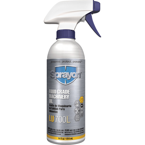 Food Grade Machinery Oil, 14 oz., Trigger Bottle Stor-it Systems