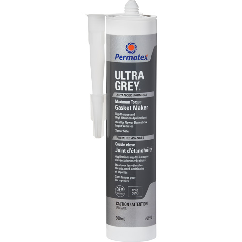 Ultra Grey&reg; Rigid High-Torque RTV Silicone Gasket Maker, Cartridge, Grey Stor-it Systems