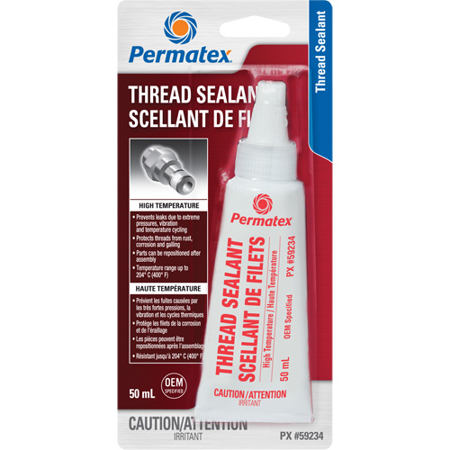 Scellant pour filetage haute temp&eacute;rature, Bouteille, 50 ml, -54° C - 204° C/-65° F - 400° F Stor-it Systems