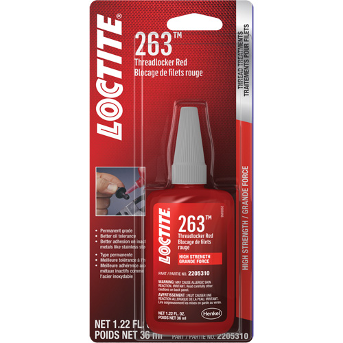 Compos&eacute; de blocage 263, Rouge, &eacute;lev&eacute;, 36 ml, Bouteille Stor-it Systems