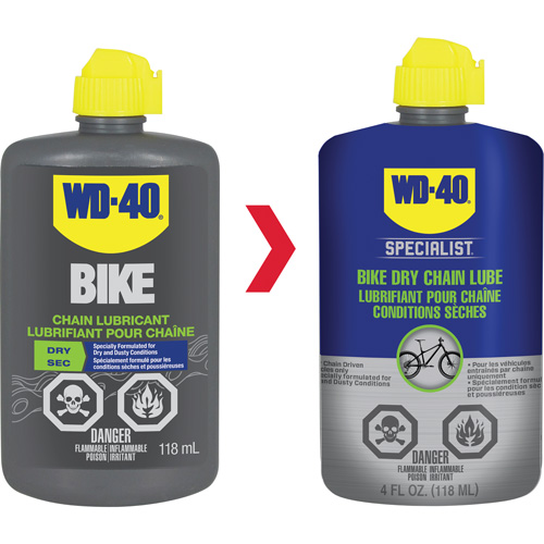 Lubrifiant sec pour chaîne de v&eacute;lo, Bouteille Stor-it Systems