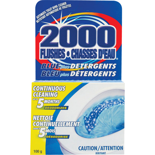 2000 Flushes&reg; Blue Plus Toilet Bowl Cleaning Detergent, 100 g, Tablet Stor-it Systems