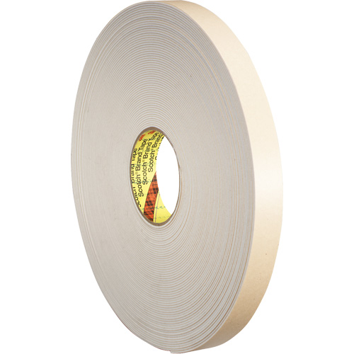 Double-Coated Foam Tape, 66 m (216') L x 25.4 mm (1") W, 31 mils, Polyethylene Stor-it Systems