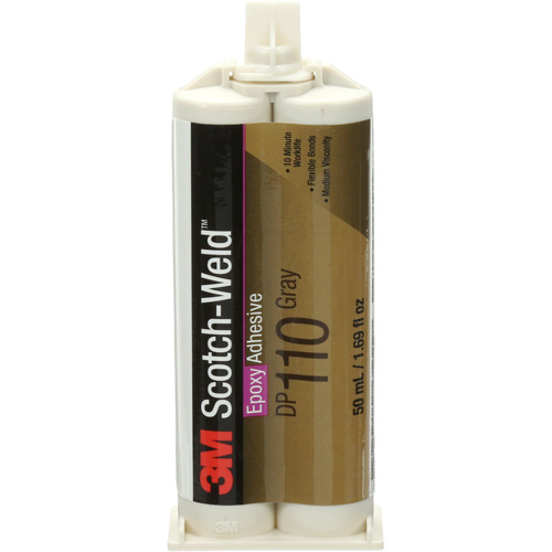 Scotch-Weld Adhesive, 1.64 fl. oz., Cartridge, Two-Part, Grey Stor-it Systems