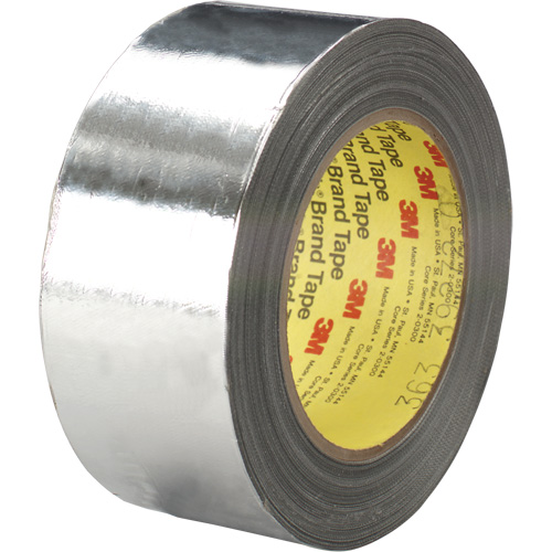 High-Temperature Aluminum Foil/Glass Cloth Tape, 7.3 mils Thick, 25.4 mm (1") x 33 m (108') Stor-it Systems