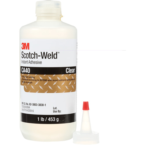 Scotch-Weld Instant Adhesive CA5, Clear, Bottle, 1 lbs. Stor-it Systems