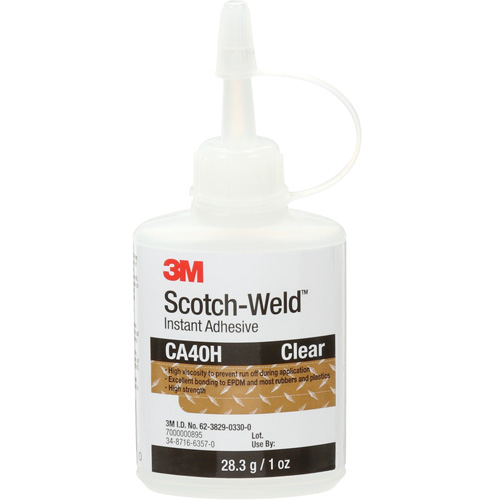 Instant Adhesive, 1 oz., Bottle, Clear Stor-it Systems