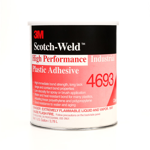 High-Performance Industrial Plastic Adhesive, 1 gal., Gallon, Yellow Stor-it Systems