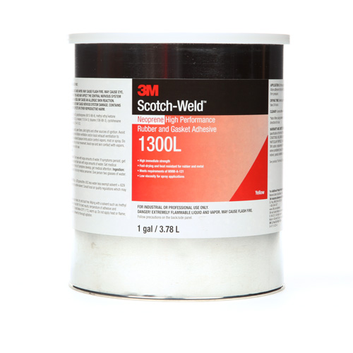 High-Performance Rubber & Gasket Adhesive, Gallon, Yellow Stor-it Systems