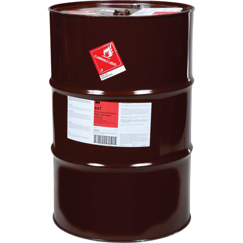 Adh&eacute;sive en nitrile haute performance pour caoutchouc et joint &eacute;tanche Scotch-Weld, Baril, Brun Stor-it Systems