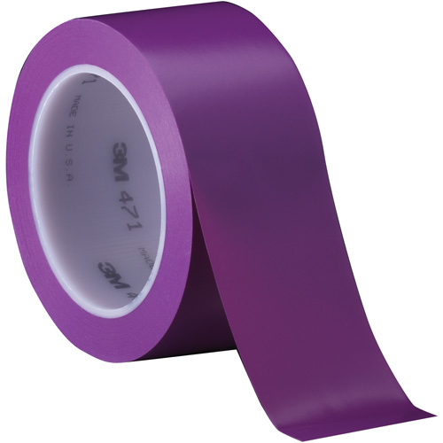 471 Vinyl Tape, 50.8 mm (2") W x 32.9 m (108') L, 5.2 mils, Purple Stor-it Systems