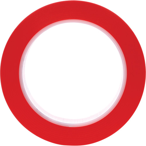471 Vinyl Tape, 25.4 mm (1") W x 32.9 m (108') L, 5.2 mils, Red Stor-it Systems