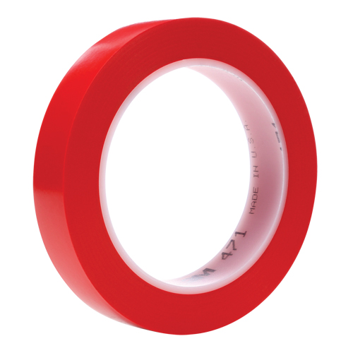 471 Vinyl Tape, 19 mm (3/4") W x 32.9 m (108') L, 5.3 mils, Red Stor-it Systems