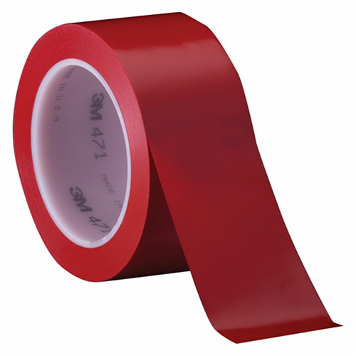 Ruban en vinyle 471, 102 mm (4") la x 32,9 m (108') lo, 5,2 mils, Rouge Stor-it Systems