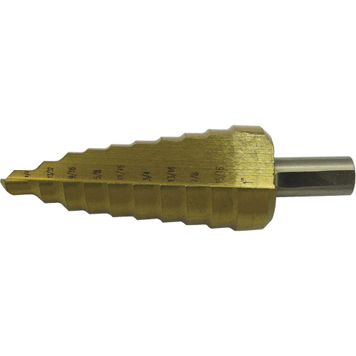 Foret &eacute;tag&eacute; &agrave; 10 &eacute;tages de qualit&eacute; sup&eacute;rieure Jet-Kut, 1/4" - 1", Incr&eacute;ments de 1/32", Acier rapide Stor-it Systems