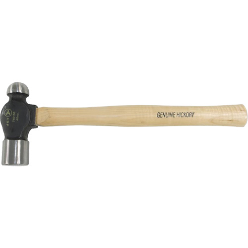 BP-40H Ball Pein Hammer with Hickory Handle, 40 oz. Head Weight, Plain Face, Wood Handle Stor-it Systems