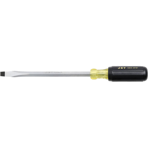 JKSS-8 Tournevis &agrave; fente, Tige de 3/8", Carr&eacute;e, 8" lo, Prise en Coussin&eacute;e Stor-it Systems